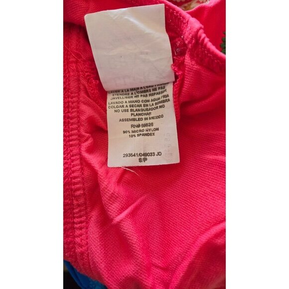 Lucky Brand swimwear halter Tankini coral embraided size S - Picture 4 of 8